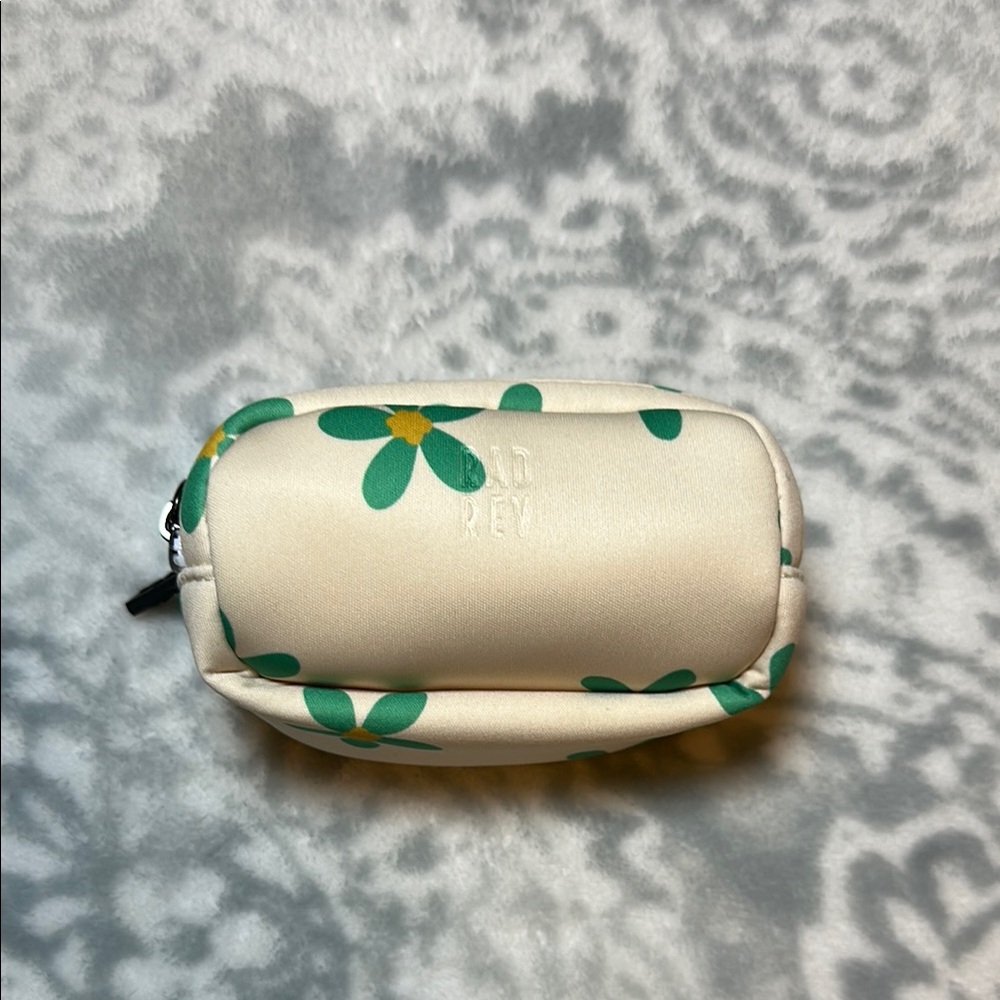 Rad Rev Floral Cream Neoprene Pouch